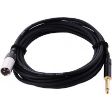 Cordial CCM 10 MP микрофонный кабель XLR male/моно джек 6,3 мм, 10,0 м, черный
