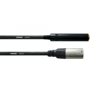 Cordial CFM 0,15 KF кабель XLR female/джек стерео 6,3 мм female, 0,15 м, черный