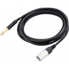 Cordial CFM 0,3 MV инструментальный кабель  XLR male/джек стерео 6,3 мм, 0,3 м, черный