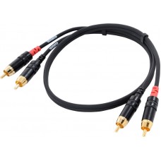 Cordial CFU 6 CC кабель 2RCA/2RCA, 6,0 м, черный