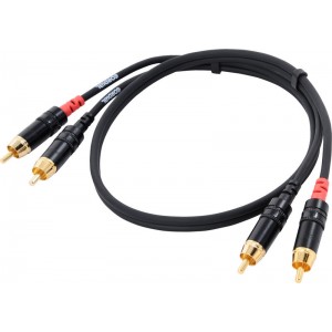 Cordial CFU 3 CC кабель 2RCA/2RCA, 3,0 м, черный