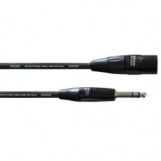 Cordial CIM 0,3 MV инструментальный кабель XLR male/джек стерео 6,3 мм male, 0,3 м, черный