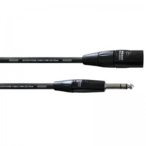 Cordial CIM 3 MV инструментальный кабель XLR male/джек стерео 6,3 мм male, 3,0 м, черный