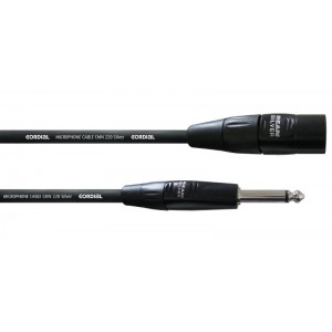 Cordial CIM 5 MP микрофонный кабель XLR male/моно джек 6,3 мм, 5,0 м, черный