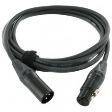 Cordial CPM 5 FM микрофонный кабель XLR female/XLR male, разъемы Neutrik, 5,0 м, черный