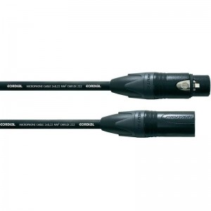 Cordial CPM 7,5 FM-FLEX микрофонный кабель XLR female/XLR male, разъемы Neutrik, 7,5 м, черный