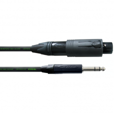 Cordial CRM 0,15 Conv-V кабель XLR female/male (convertCON)/джек стерео 6,3 мм male, 0,15 м, черный