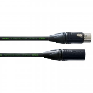 Cordial CRM 5 FM-BLACK микрофонный кабель XLR female/XLR male, разъемы Neutrik, 5,0 м, черный