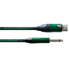 Cordial CRM 10 FP микрофонный кабель XLR female/моно джек 6,3 мм, разъемы Neutrik, 10,0 м, черный