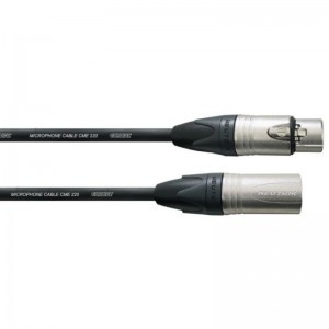 Cordial CXM 10 FM микрофонный кабель XLR female/XLR male, разъемы Neutrik, 10,0 м, черный