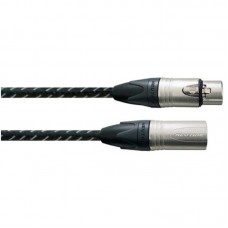 Cordial CXM 10 FM-VINTAGE микрофонный кабель XLR female/XLR male, разъемы Neutrik, 10,0 м, черный