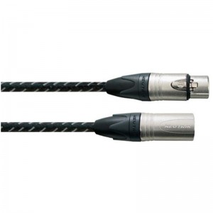 Cordial CXM 5 FM-VINTAGE микрофонный кабель XLR female/XLR male, разъемы Neutrik, 5,0 м, черный