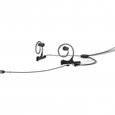 DPA FIDB00-2  конденсаторный микрофон с креплением на два уха, кардиоидный, 20-20000Гц, 6мВ/Па, SPL 144дБ, черный, разъем MicroDot