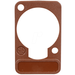 Neutrik DSS-BROWN коричневая подложка под панельные разъемы XLR D-типа, для нанесения маркировки, NEUTRIK
