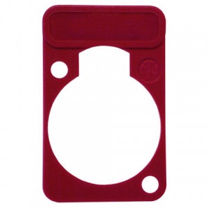 Neutrik DSS-RED красная подложка под панельные разъемы XLR D-типа, для нанесения маркировки, NEUTRIK
