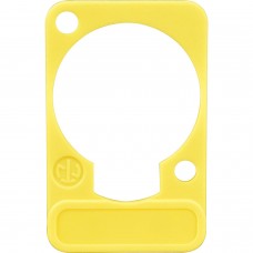Neutrik DSS-YELLOW желтая подложка под панельные разъемы XLR D-типа, для нанесения маркировки