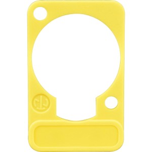 Neutrik DSS-YELLOW желтая подложка под панельные разъемы XLR D-типа, для нанесения маркировки, NEUTRIK