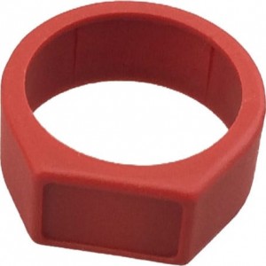 Neutrik XCR-2 кольцо для разъемов XLR серии X с площадкой для нанесения маркировки красное, NEUTRIK