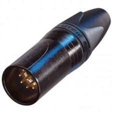 Neutrik NC7MXX-B кабельный разъем XLR female черненый корпус, золоченые контакты 7 контактов