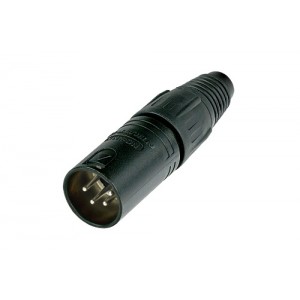 Neutrik NC4MX-BAG кабельный разъем XLR male черненый корпус 4 контакта, NEUTRIK