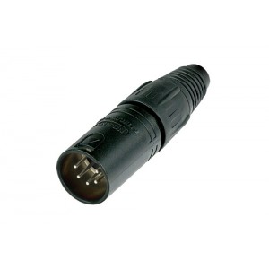 Neutrik NC5MX-BAG кабельный разъем XLR male черненый корпус 5 контактов, NEUTRIK