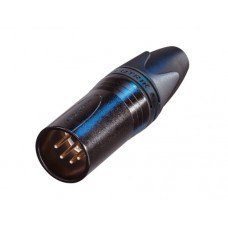 Neutrik NC5MXX-B кабельный разъем XLR male черненый корпус, золоченые контакты 5 контактов
