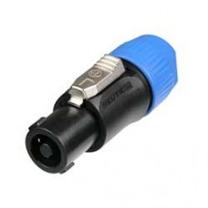 Neutrik NL4FC-B кабельный разъём Speakon, 4-контактный золоченые контакты