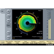 TC electronic LM2n - экземпляр ПО измерения громкости Stereo Radar Loudness Meter, Native Plug-in