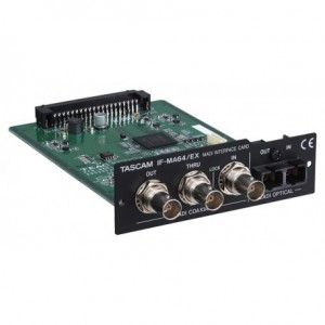Tascam IF-MA64/EX  64-канальная  (in/out/thru) MADI optical/coaxial interface card