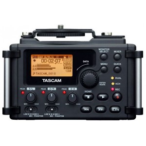 Tascam DR-60D многоканальный портативный аудио рекордер, Broadcast Wav (BWF)/MP3