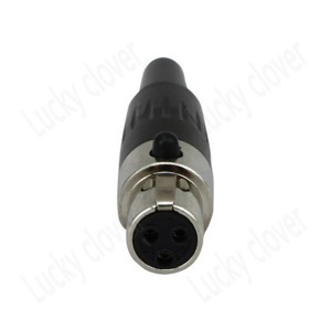 AKG mini XLR (L-connector) кабельный разъем female 3 контактный						,  AKG