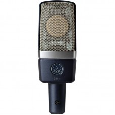 AKG C214 конденсаторный микрофон с 1" мембраной. В комплекте: H85 держатель антивибрационный, W214 ветрозащита, кейс жесткий