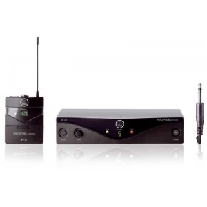 AKG Perception Wireless 45 Instr Set BD A (530.025-559МГц) инстр. радиосистема.1хSR45 стац. приёмник, 1хPT45 поясной передатчик, гитарный кабель MK GL,  AKG
