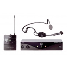 AKG Perception Wireless 45 Sports Set BD U2 (614.1-629.3МГц) радиосистема с микрофоном с оголовьем C544L, приёмник SR45, 1хPT45 поясной передатчик