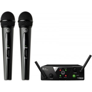AKG WMS40 Mini2 Vocal Set US25AC (537.5/539.3) вокальная радиосистема с приёмником SR40 Mini Dual и двумя ручными передатчиками,  AKG