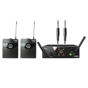 AKG WMS40 Mini2 Instrumental Set US25AC (537.5/539.3МГц) инстр. радиосистема с приёмником SR40 Mini Dual и двумя портативными передатчиками,  AKG