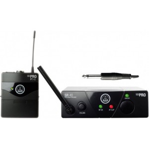 AKG WMS40 Mini Instrumental Set BD US45B (661.1МГц) инструментальная радиосистема с приёмником SR40 Mini и портативным передатчиком PT40 Mini,  AKG