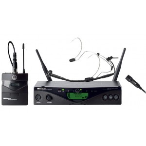AKG WMS470 PRES SET BD9 радиосистема: приёмник SR470, порт. передатчик+микрофон СK99L+микрофон с оголовьем C555L,  AKG