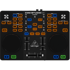 Behringer CMD STUDIO 4A-EU DJ-контроллер USB с 4-x канальным аудиоинтерфейсом, 100 мм Pich-фейдеры, 4xRCA, Phone TRS-Jack