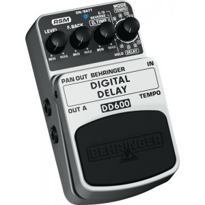 Behringer DD600 педаль цифровой задержки (реверб.,дилей) для гитар, бас-гитар и клавишных,  Behringer MI