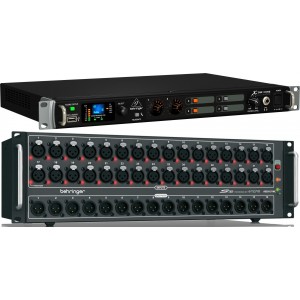 Behringer X32 CORE-S32 SET цифровой микшер, процессор+стейджбокс, 32 вх+8возвр, 32 аналоговых вх/16 вых, 8FX, 16MIX, 6MATRIX, 6MUTE, 2xAES50,USB-audio,  Behringer PRO