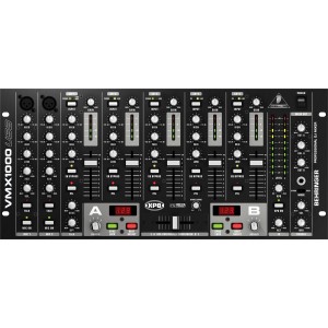 Behringer VMX1000USB DJ-микшер со встроенным USB интерфейсом (7 каналов, совм. с МАС иРС, микр.предусилители).,  Behringer PRO