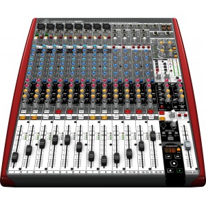 Behringer UFX1604 аналоговый микшер, 16 каналов, 8 мик.+4 лин.cтер.+4AUX RET,4AUX,4 пол.EQ, MAIN/ALT3-4,2FX,16x4 USB/FireWire, 8 комп,16 рек,100мм.,  Behringer PRO