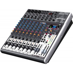 Behringer X1622USB аналоговый микшер, 12 каналов, 4 мик.+4 лин.стерео+2 AUX RET, 2 AUX (1 PRE/POST), 1 GROUP, FX, USB-audio, Main L/R- XLR, 4 комп.,  Behringer PRO