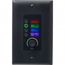 BSS EC-4BV-BLK-EU Ethernet панельный контроллер с 4 кнопками и регулятором уровня, чёрный