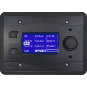 BSS BLU10 BLK черный настенный сенсорный программируемый контроллер. Контроль и питание - PS48POE (Ethernet) или 999-PSU (24VDC),  BSS