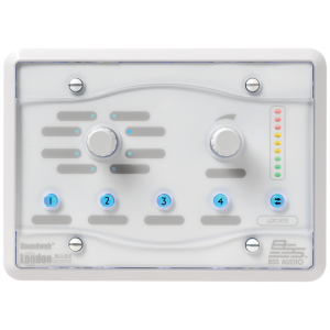 BSS BLU-8-V2-WHT Белый программируемый настенный зонный контроллер. Питание - PS48POE (Ethernet) или 999-PSU (24VDC).,  BSS
