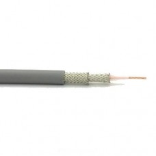 Canare L-5D2W коаксиальный кабель, 50Oм, диаметр 8мм, двойной плетеный экран серый