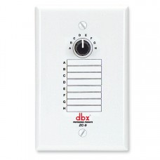 dbx ZC9 настенный контроллер. 8-позиционный поворотный селектор источника сигнала. Подключение Cat 5, 2xRJ45