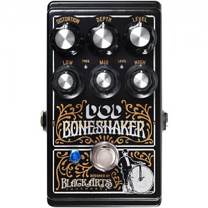 DOD-Boneshaker гитарная педаль Distortion с трёхполосным параметрическим эквалайзером,  Digitech